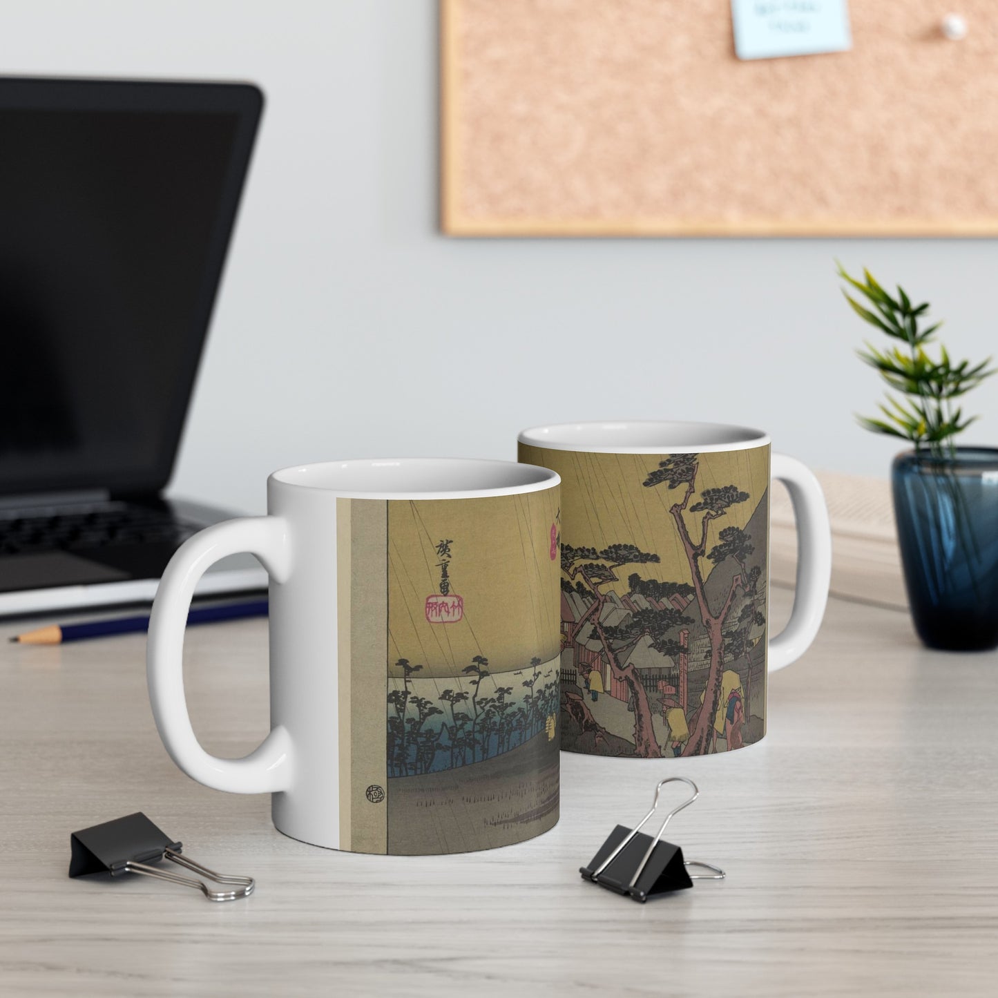 Utagawa Hiroshige - Oiso, Andō Hiroshige - Ukiyo e print Beautiful Novelty Ceramic Coffee Mug 11oz