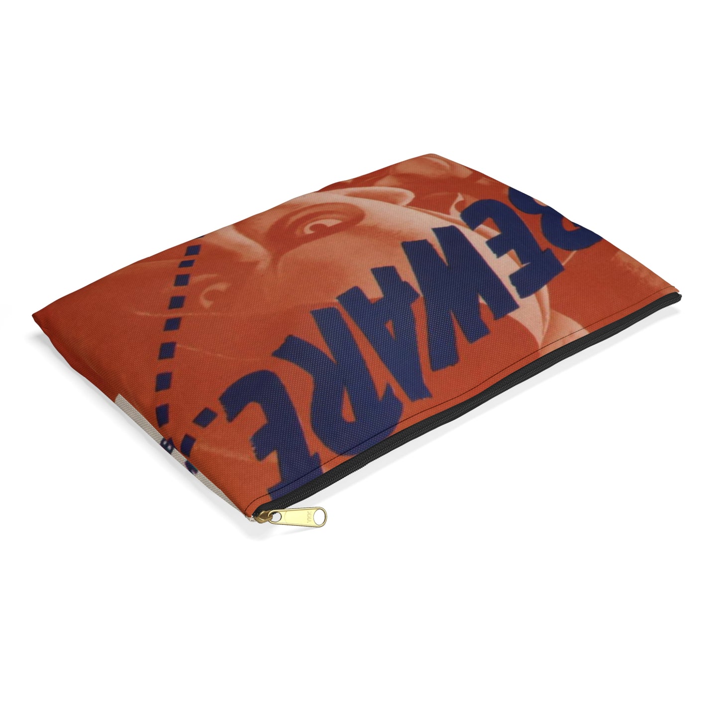 Beware of the man who spreads doubt. He may not be an agent of the enemy but he does the enemy's work^ - NARA - 535225 Large Organizer Pouch with Black Zipper