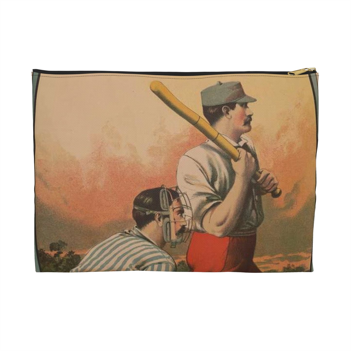 Biddeford vs. Portland Granite St. grounds, Saturday, May 30th Printed at the Biddeford Journal office Large Organizer Pouch with Black Zipper