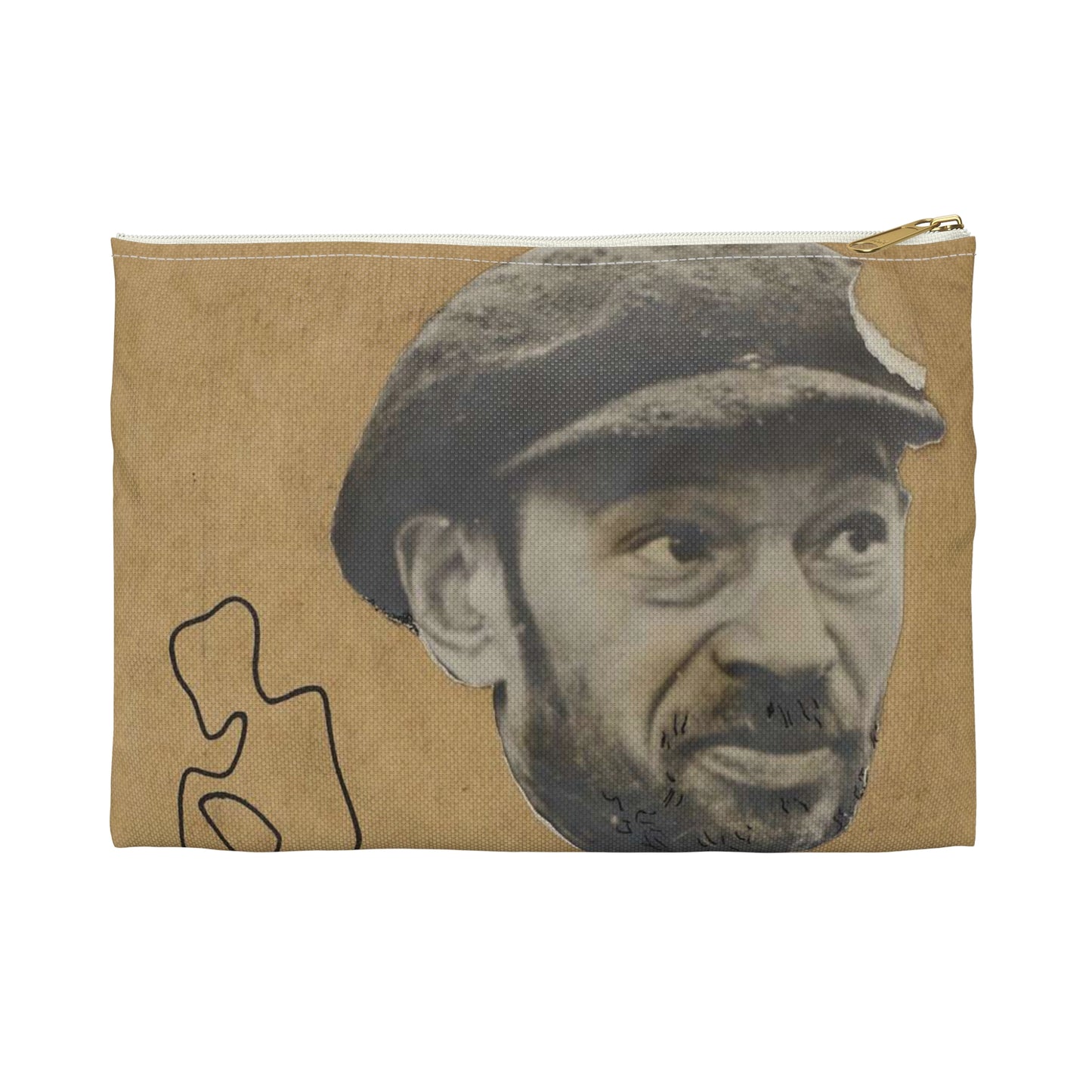 Władysław Strzemiński, "Śladem istnienia" z cyklu "Moim przyjaciołom Żydom" 01 Large Organizer Pouch with Black Zipper