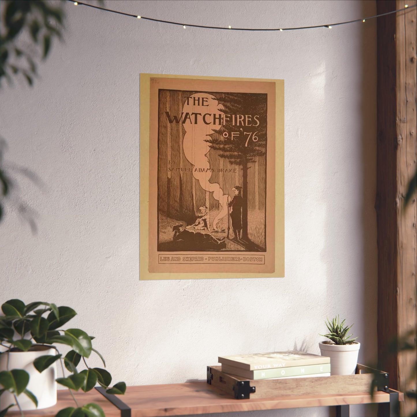 The watchfires of '76., Art Nouveau Poster High Quality Matte Wall Art Poster for Home, Office, Classroom