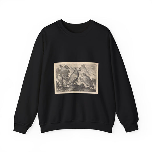 Abraham de Bruyn - Arend en andere roofvogels Black Heavy Blend Adult Crew Neck SweatShirt