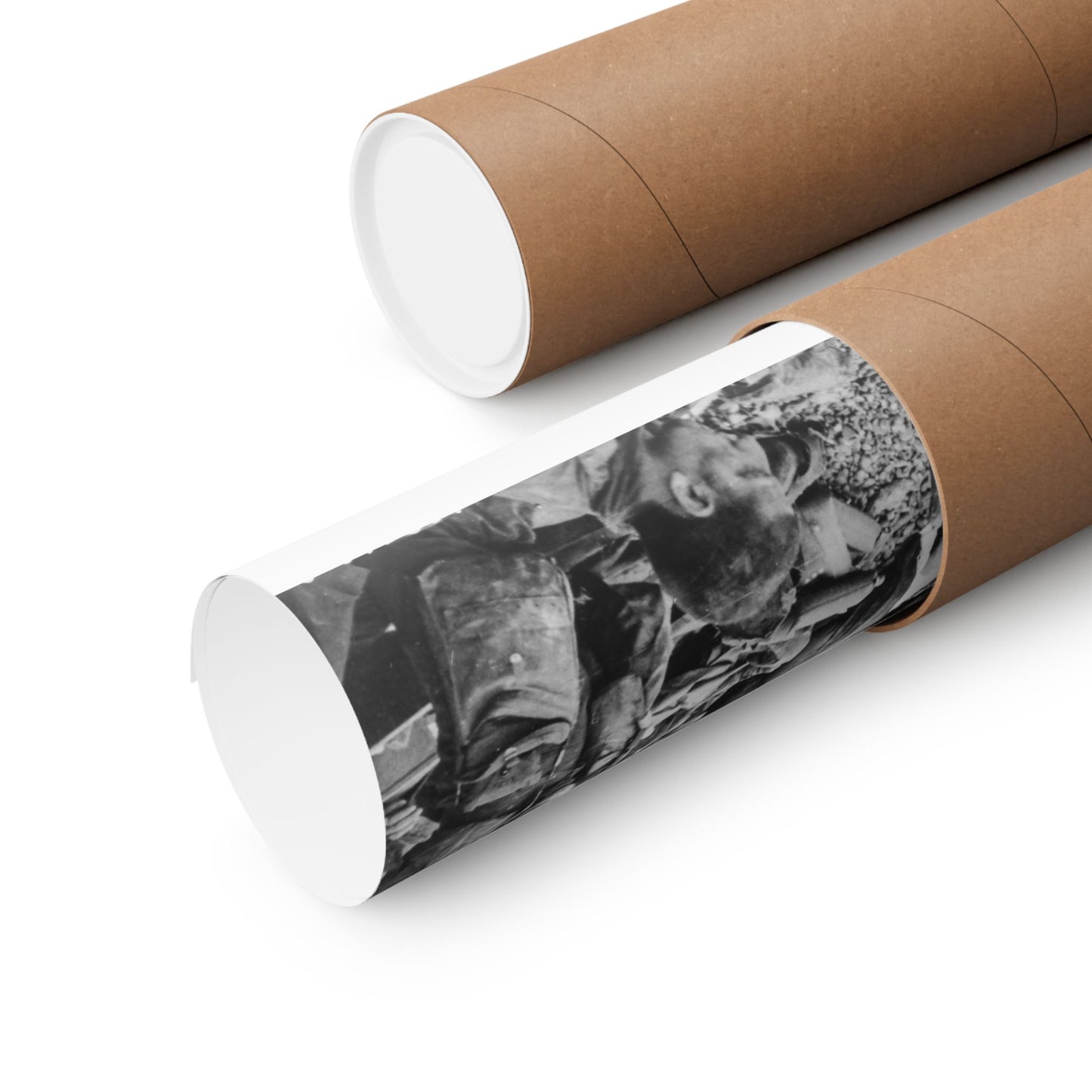 Photograph of a Large Group of American Assault Troops High Quality Matte Wall Art Poster for Home, Office, Classroom