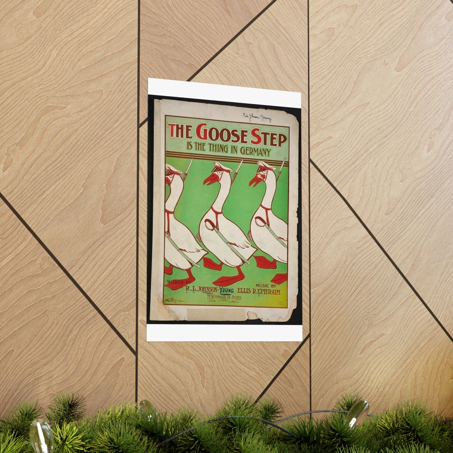 The goose step is the thing in Germany High Quality Matte Wall Art Poster for Home, Office, Classroom