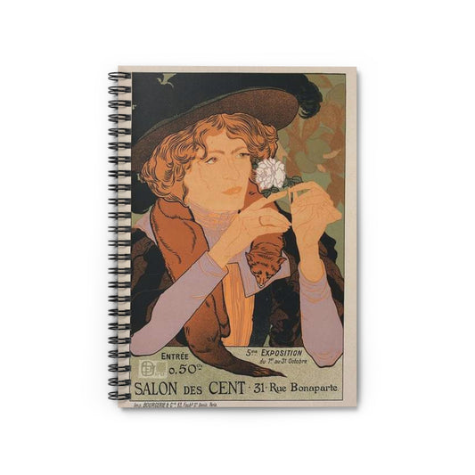 Affiche pour le Salon des Cent, "5e Exposition d'Art". Spiral Bound Ruled Notebook with Printed Cover