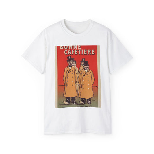 Affiche pour la "Chicorée Bonne Cafetière". White T-Shirt Gildan 2000 Cotton Unisex