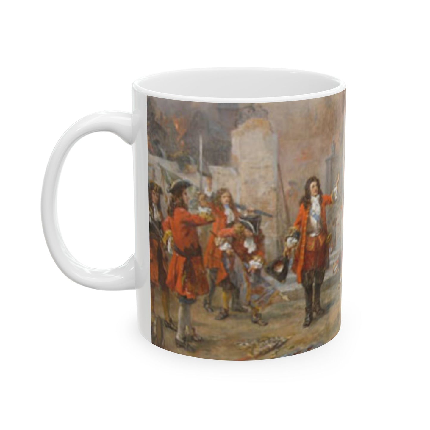 The Duke of Marlborough greeting Prince Eugene of Savoy after their victory at Blenheim Beautiful Novelty Ceramic Coffee Mug 11oz