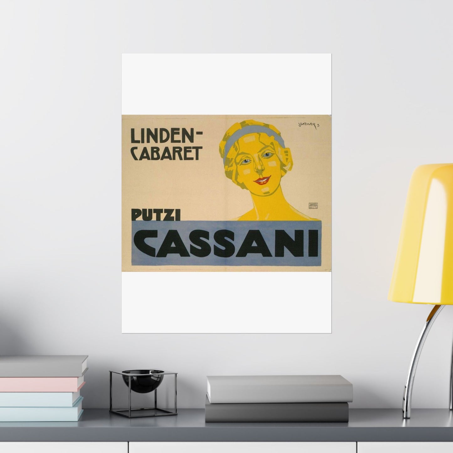 Putzi Cassani - Linden-Cabaret - Jo Steiner, 1913 High Quality Matte Wall Art Poster for Home, Office, Classroom