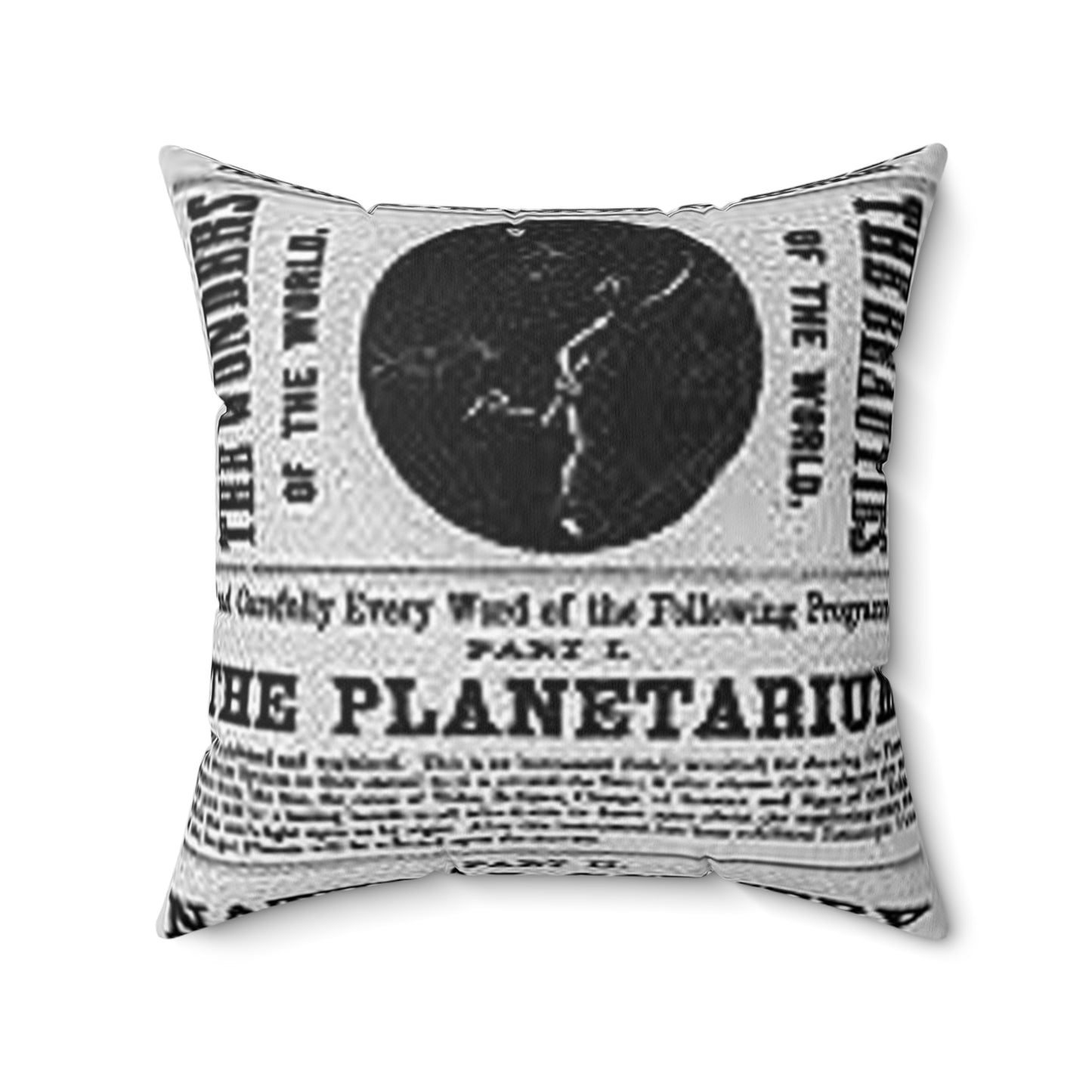5th annual tour, B.A. Bamber's great dime show Decorative Accent Square Pillow