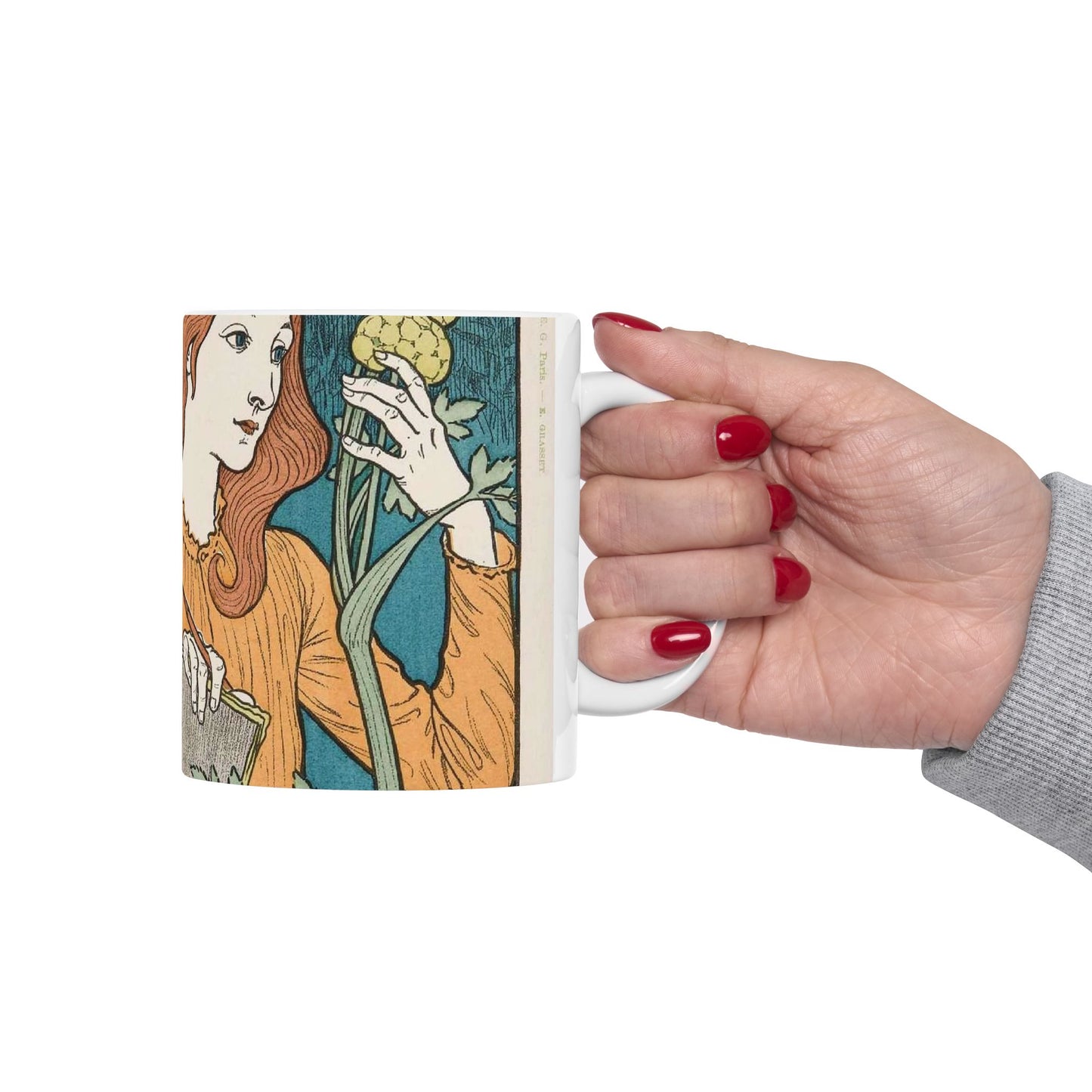 Eugene Grasset - Collection des Cent N° 16 (Grasset) Beautiful Novelty Ceramic Coffee Mug 11oz