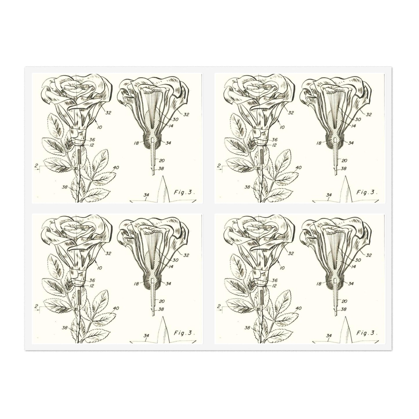 Patent Case File No. 2,514,177, Artificial Flower Attachment, Inventor- Robert J. Brown. - DPLA - 6f634e2e38985aa5942bdad41323ff90 (page 5) Laminated UV Protective Vinyl Stickers