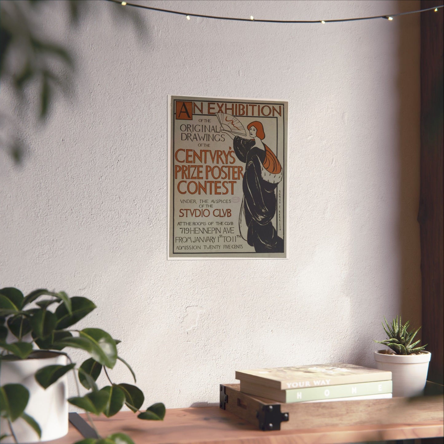 An exhibition of the original drawings of the Century's prize poster contest under the auspices of the Studio Club High Quality Matte Wall Art Poster for Home, Office, Classroom