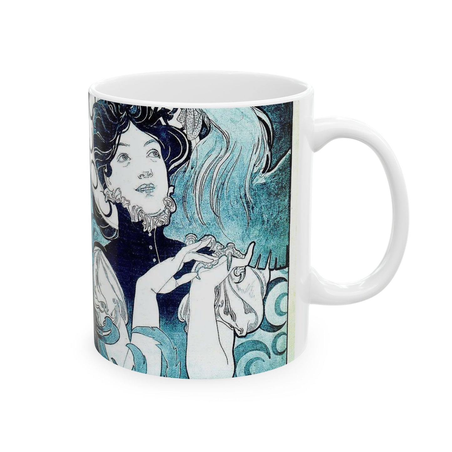 Cocorico 1 du 31 décembre 1898 - Alfons Mucha Beautiful Novelty Ceramic Coffee Mug 11oz