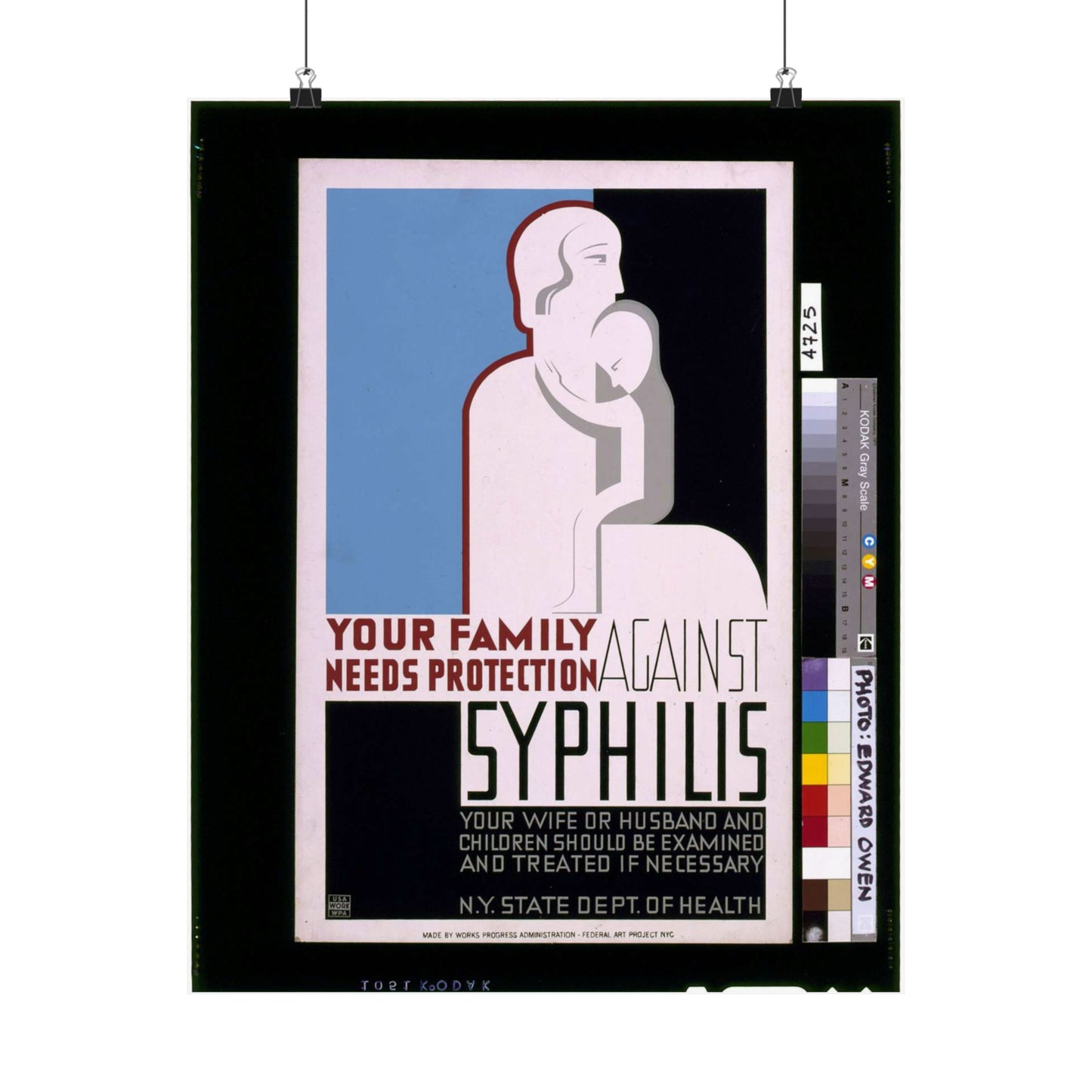 Your family needs protection against syphilis Your wife or husband and children should be examined and treated if necessary. High Quality Matte Wall Art Poster for Home, Office, Classroom