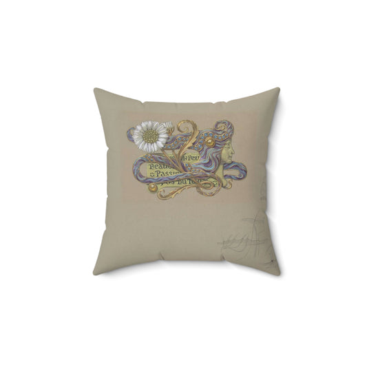 Eugène Samuel Grasset  - Jewelry Design Decorative Accent Square Pillow