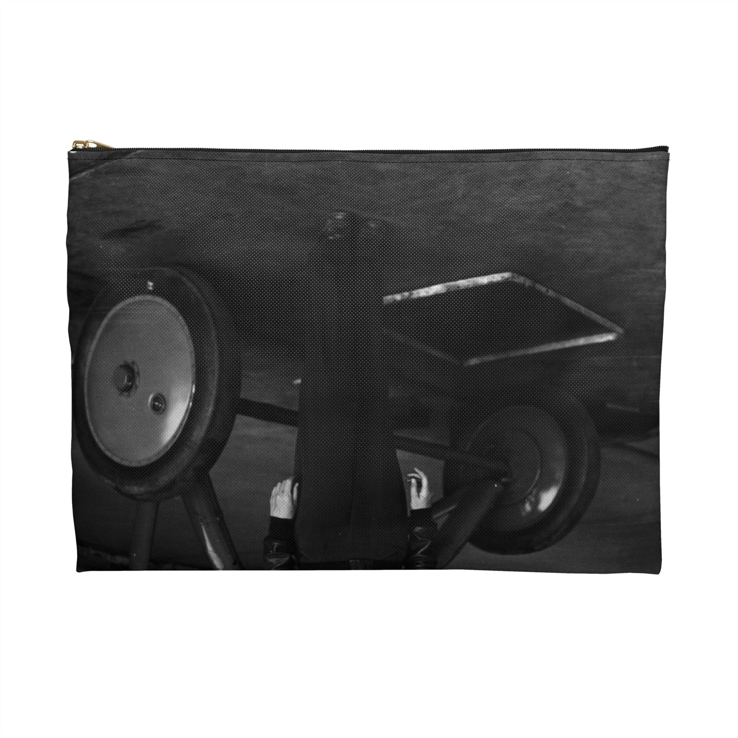 Amelia Earhart - U.S. National Archives Public Domain photograph Large Organizer Pouch with Black Zipper