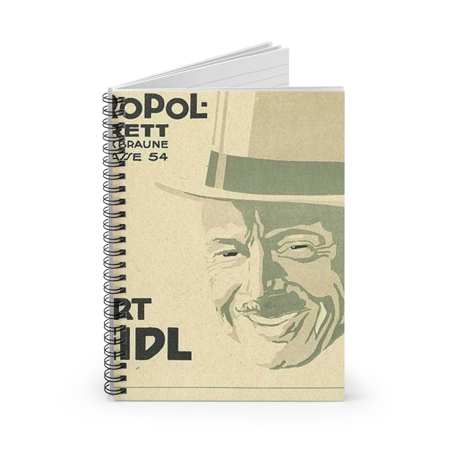 Robert Steidl im Metropol-Kabarett - Jo Steiner Spiral Bound Ruled Notebook with Printed Cover