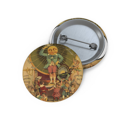 John Mundell & Co's solar tip shoes Made only by John Mundell & Co. Philadelphia. Pin Buttons with Crisp Design