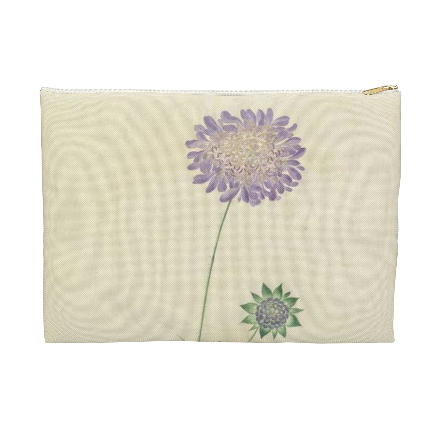 Scabiosa by Lydia Penrose Large Organizer Pouch with Black Zipper