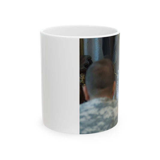 Sheik Mohammed al-Jorani listens to Col. Peter Baker, Beautiful Novelty Ceramic Coffee Mug 11oz