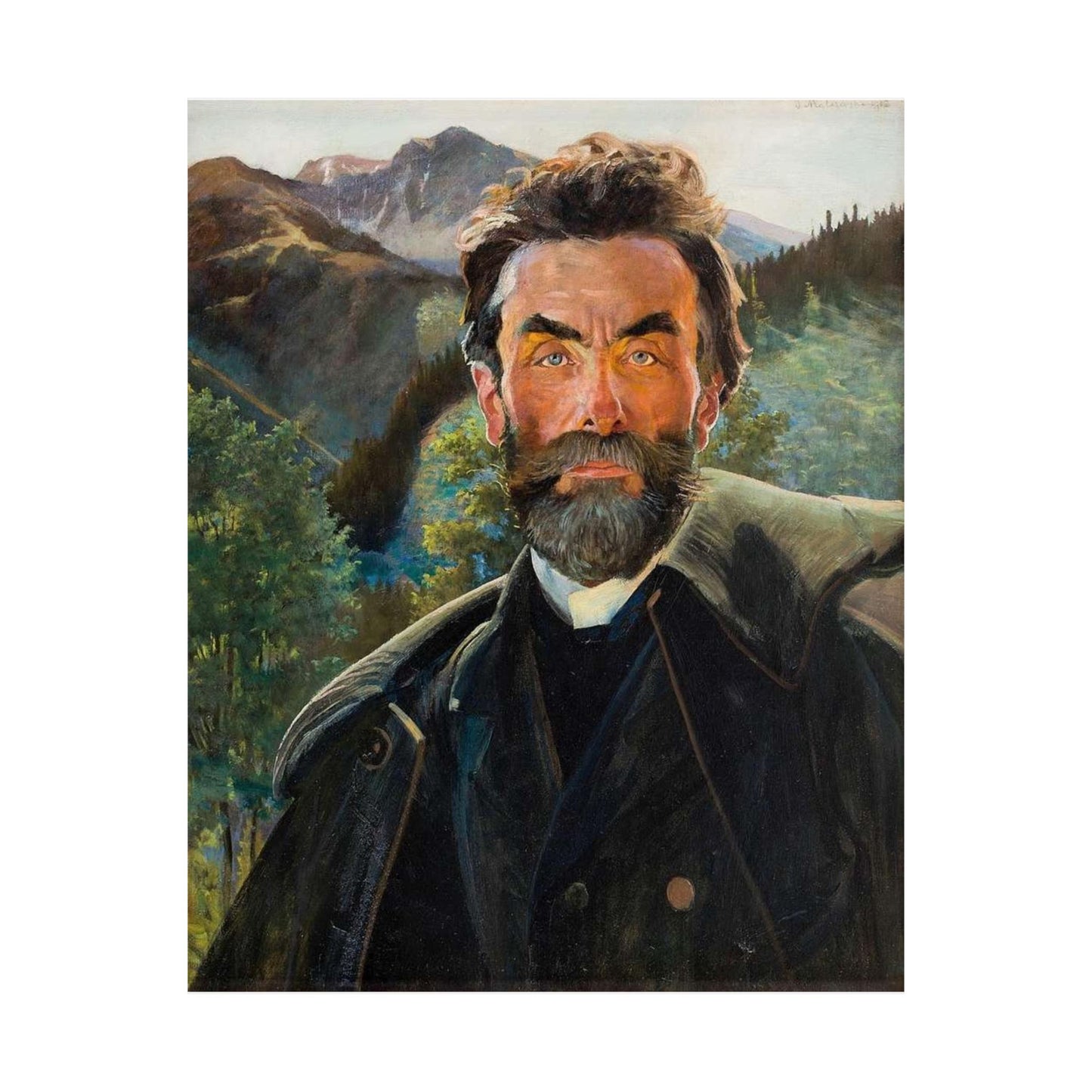 Jacek Malczewski - Portret Stanisława Witkiewicza 1902 High Quality Matte Wall Art Poster for Home, Office, Classroom