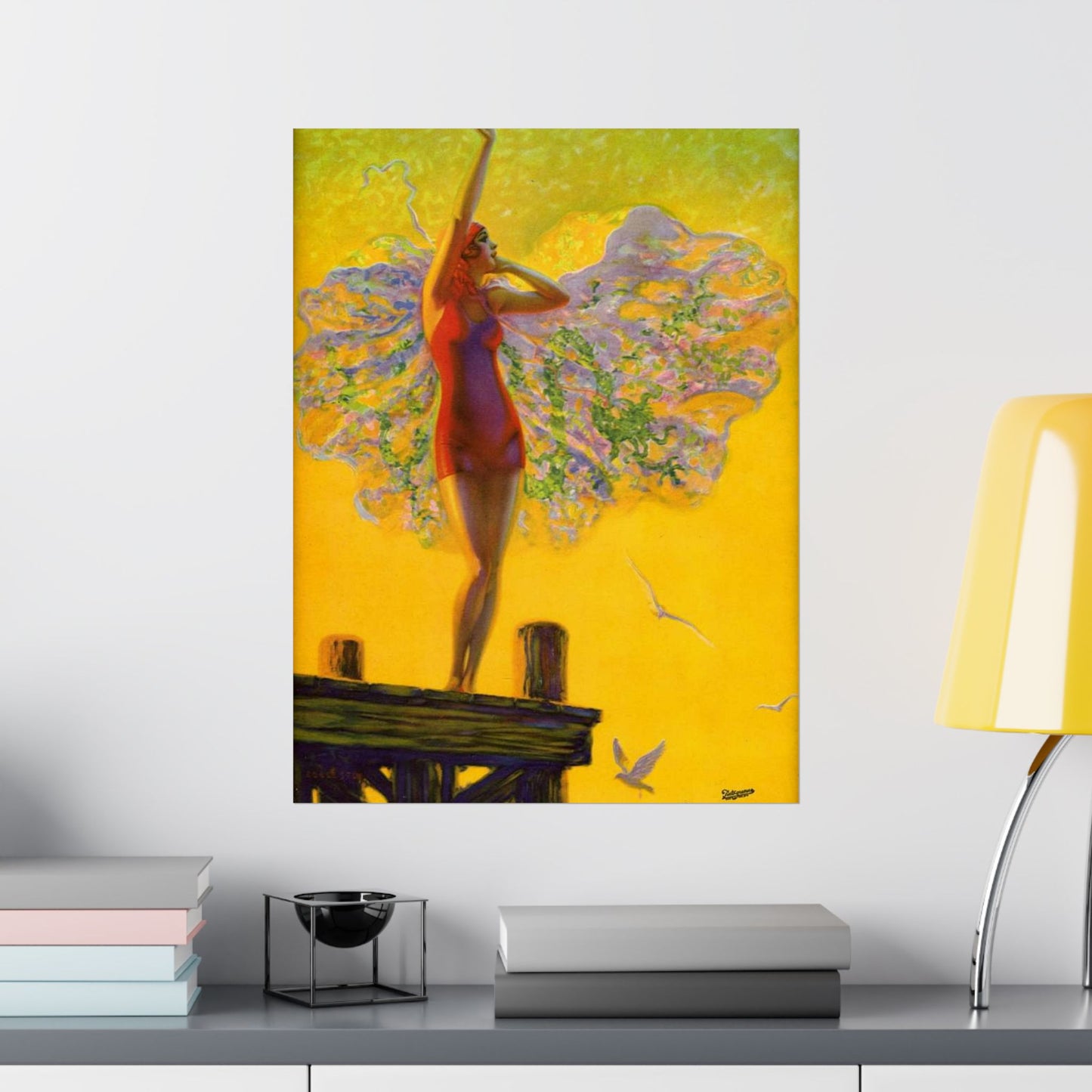 “Golden Glory” by Edward Mason Eggleston, 1929 High Quality Matte Wall Art Poster for Home, Office, Classroom