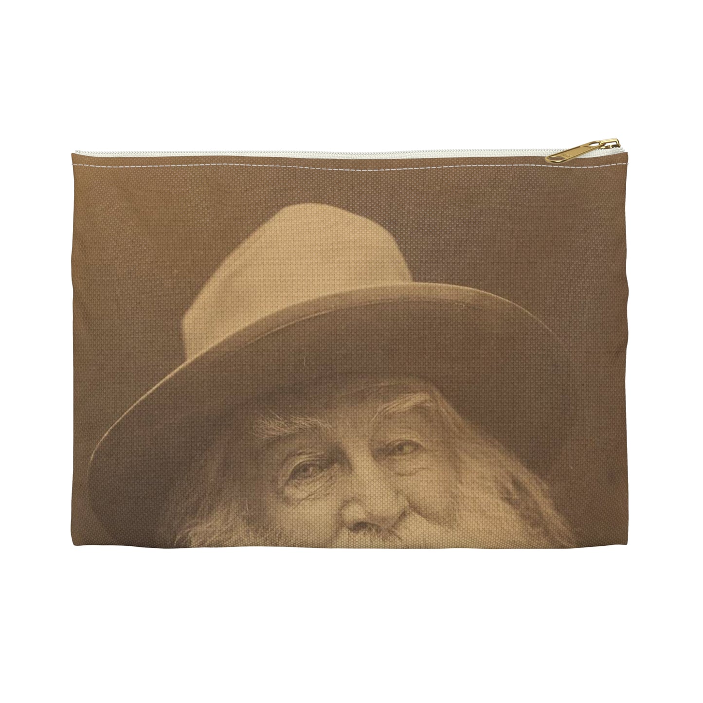 George C. Cox - Walt Whitman - Google Art Project Large Organizer Pouch with Black Zipper