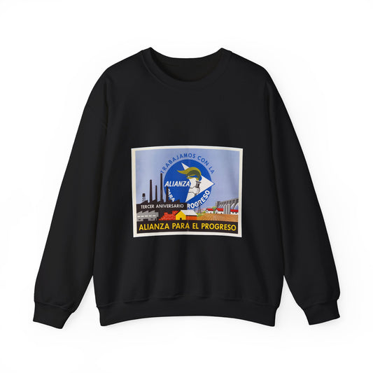 Alliance Posters, Cold War American Propaganda poster Black Heavy Blend Adult Crew Neck SweatShirt