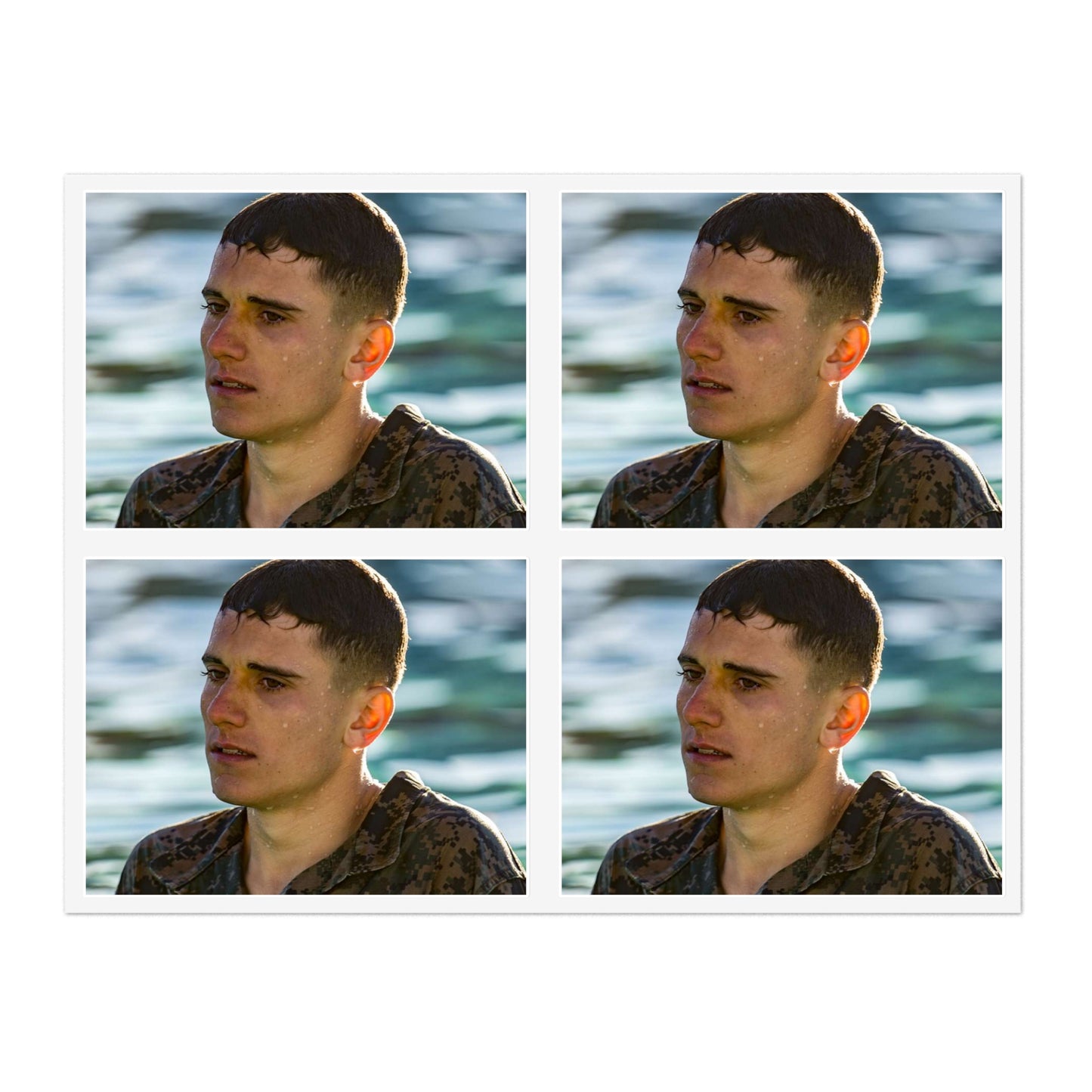 U.S. Marine Corps Lance Cpl. Kyle Lynch, 7th Engineer Laminated UV Protective Vinyl Stickers