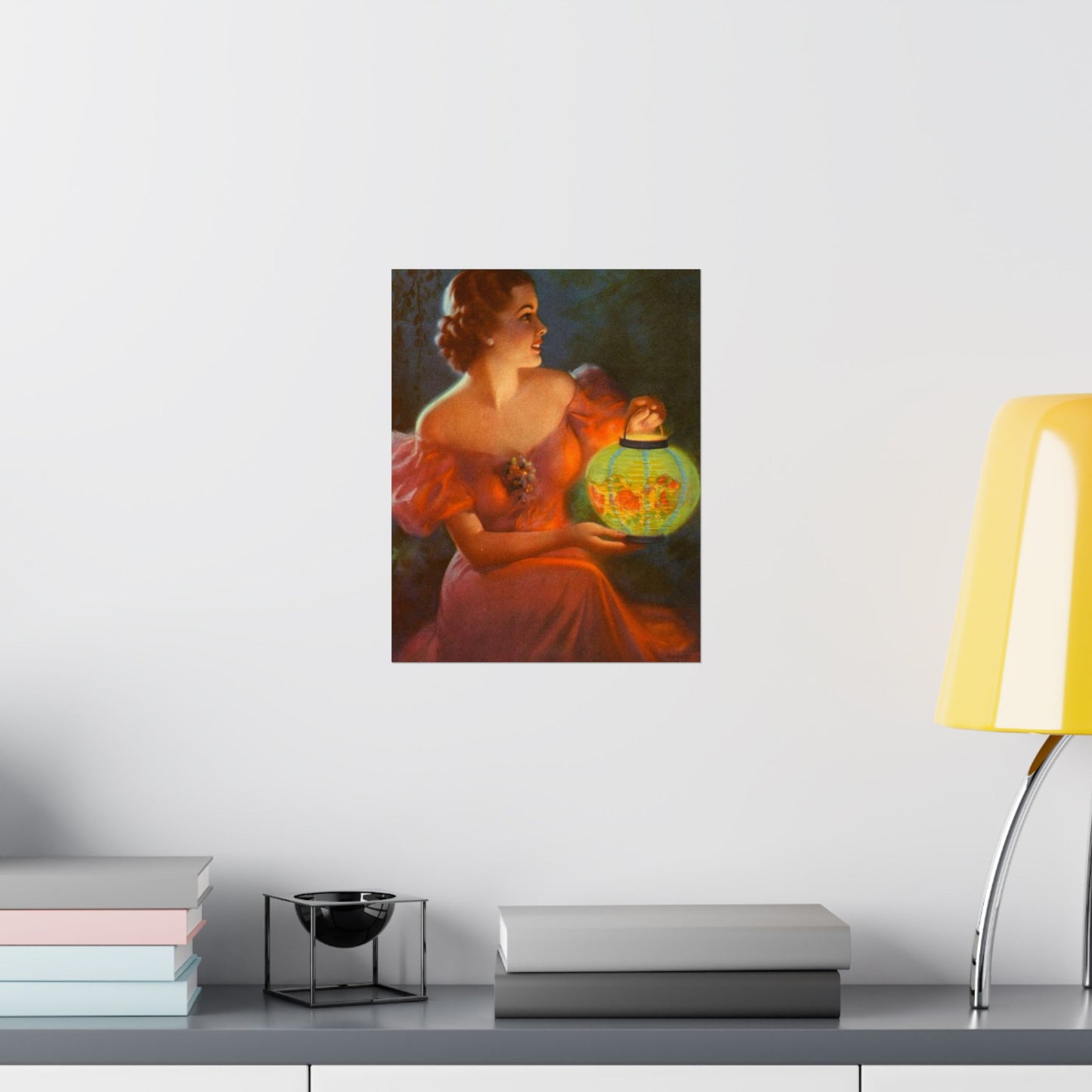 Lantern Glow by Edward Mason Eggleston High Quality Matte Wall Art Poster for Home, Office, Classroom