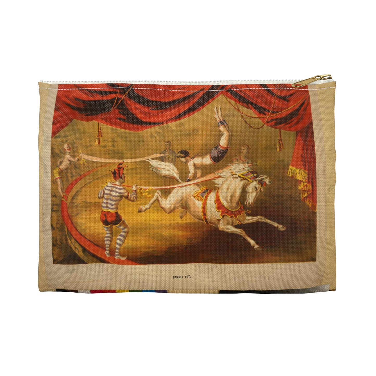 Banner act - Print, Library of Congress collection Large Organizer Pouch with Black Zipper