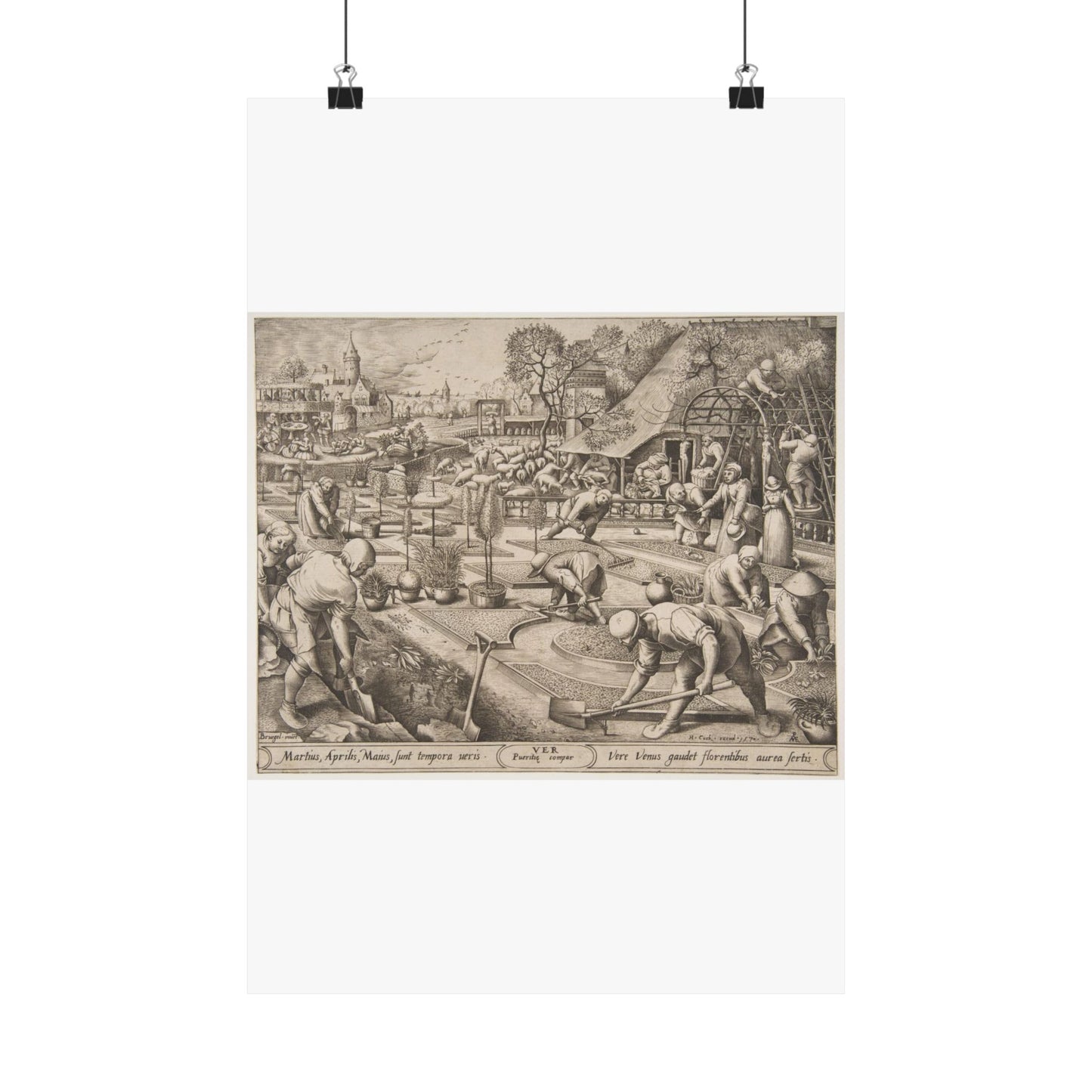 Pieter van der Heyden - Spring (Ver) from The Seasons High Quality Matte Wall Art Poster for Home, Office, Classroom