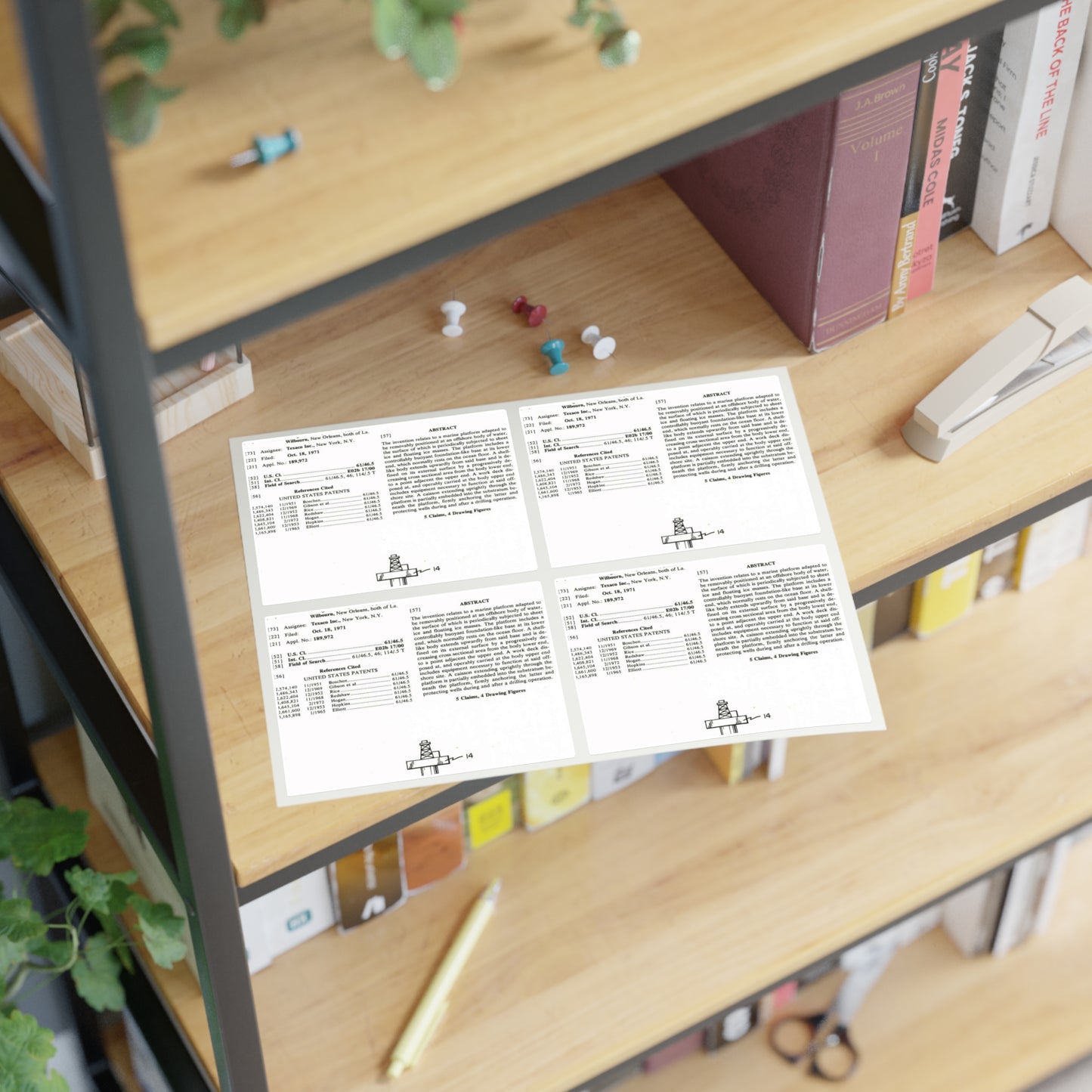 Patent Case File No. 3,793,840, Mobile Arctic Drilling and Production Platform, Inventor(s)- George E. Mott and James P. Wilbourn. - DPLA - 8f260bf2cd8926afbf4da017454f39b3 (page 6) Laminated UV Protective Vinyl Stickers