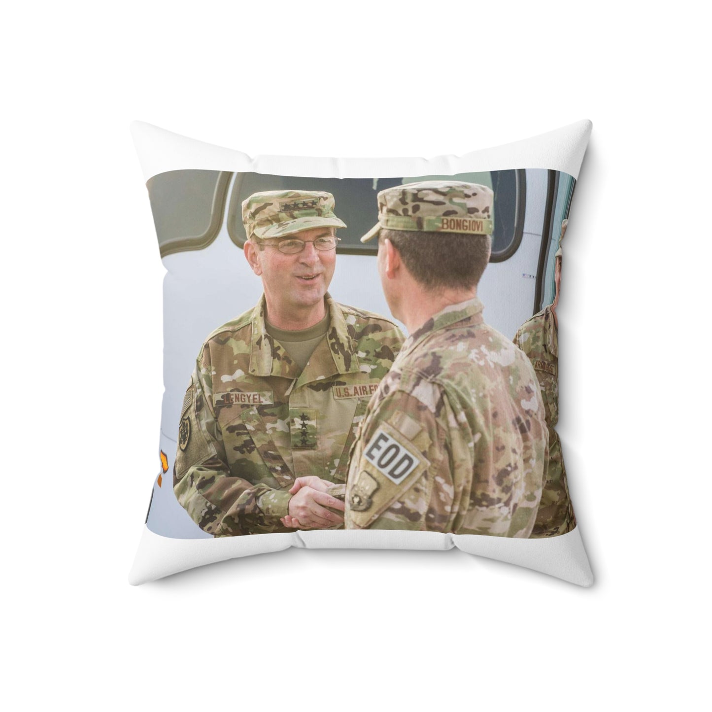 U.S. Air Force Gen. Joseph L. Lengyel, Chief of the Decorative Accent Square Pillow