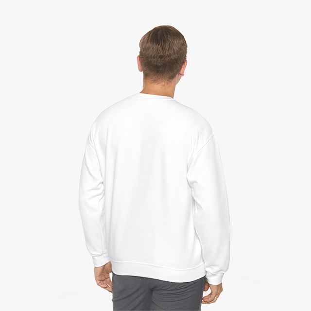 White Heavy Blend Adult Crew Neck SweatShirt - Photo Upload