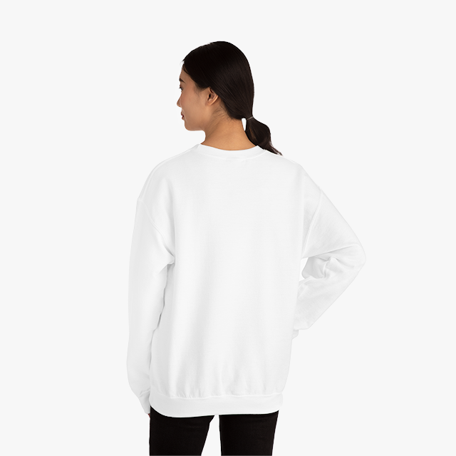 White Heavy Blend Adult Crew Neck SweatShirt - Photo Upload