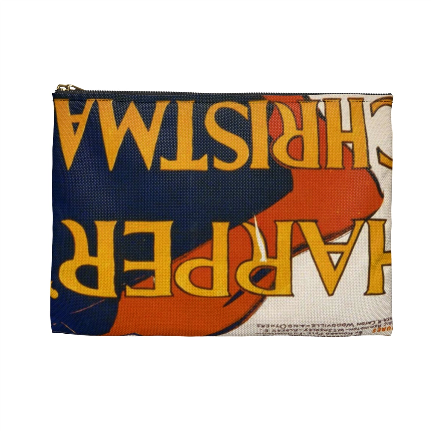 Edward Penfield - Harper's [for] Christmas, Art Nouveau Poster Large Organizer Pouch with Black Zipper