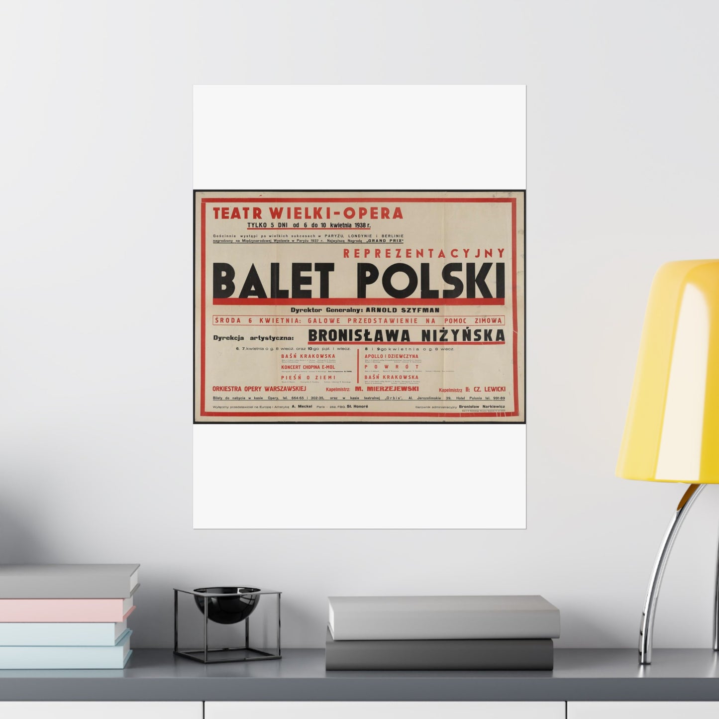 Balet Polski [2] High Quality Matte Wall Art Poster for Home, Office, Classroom