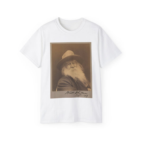 George C. Cox - Walt Whitman - Google Art Project White T-Shirt Gildan 2000 Cotton Unisex