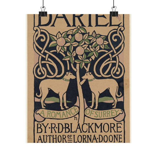 Dariel, a romance of Surrey, by R. D. Blackmore High Quality Matte Wall Art Poster for Home, Office, Classroom