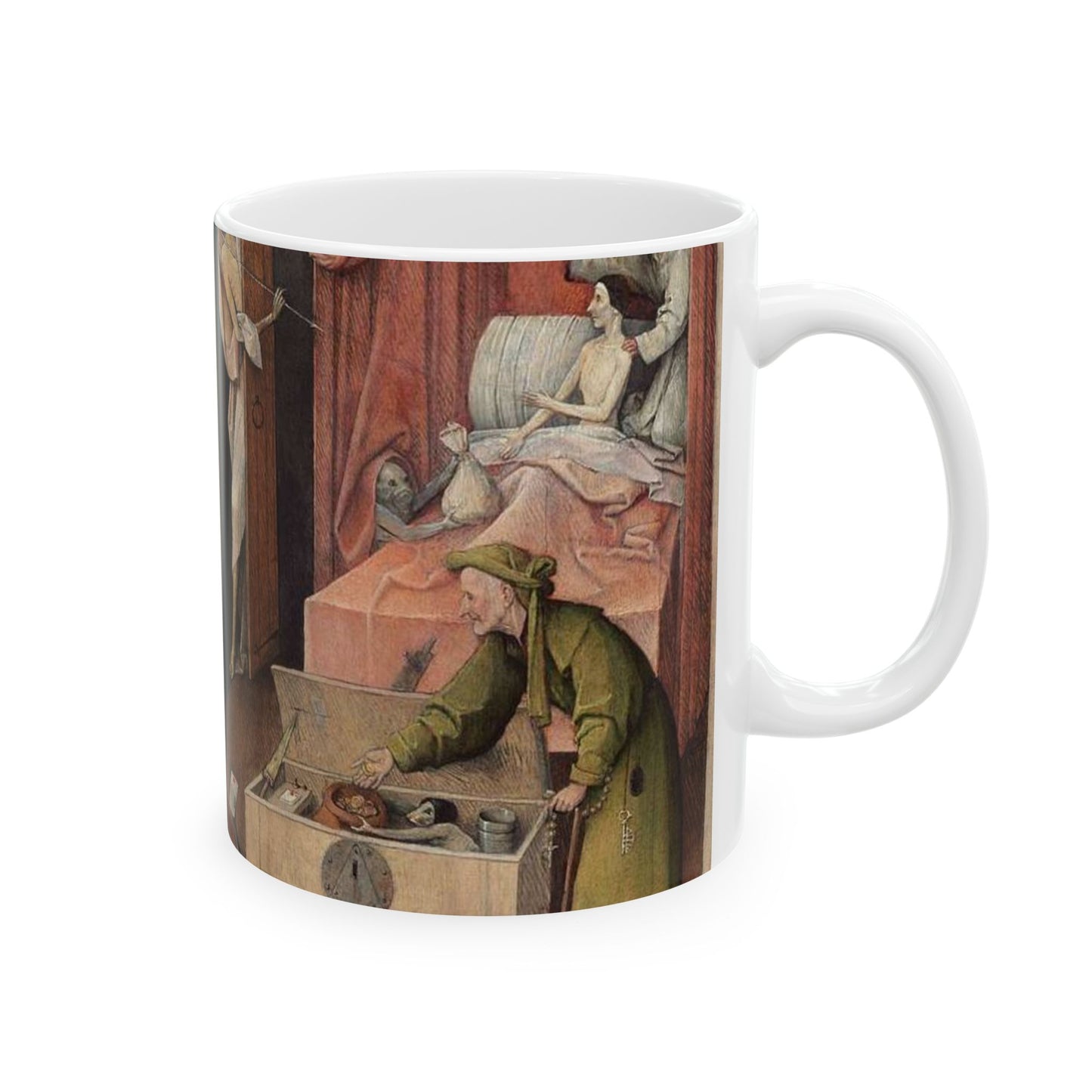 Jheronimus Bosch death and the miser Beautiful Novelty Ceramic Coffee Mug 11oz