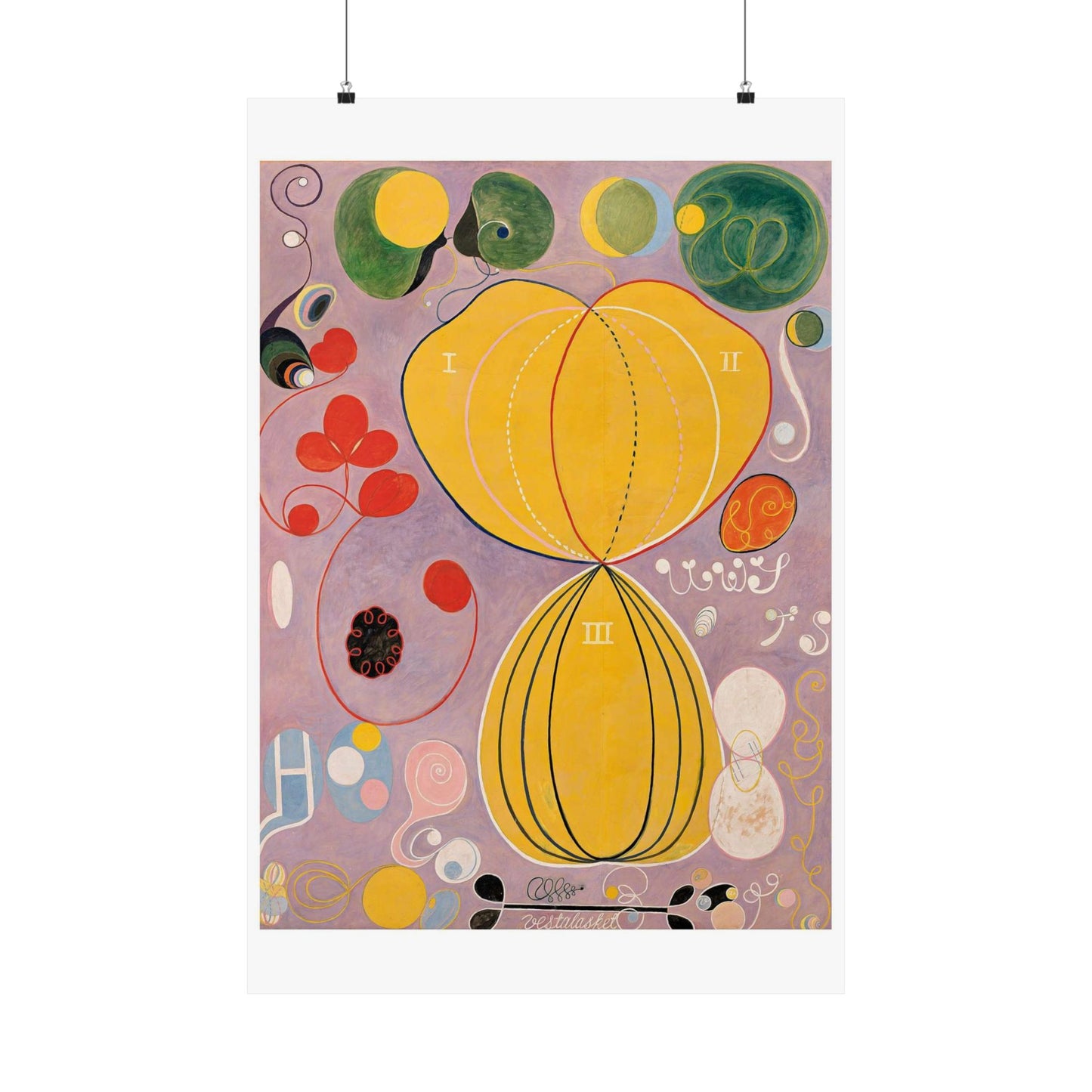 Hilma af Klint - The Ten Largest No. 7 - Adulthood - 1907 High Quality Matte Wall Art Poster for Home, Office, Classroom