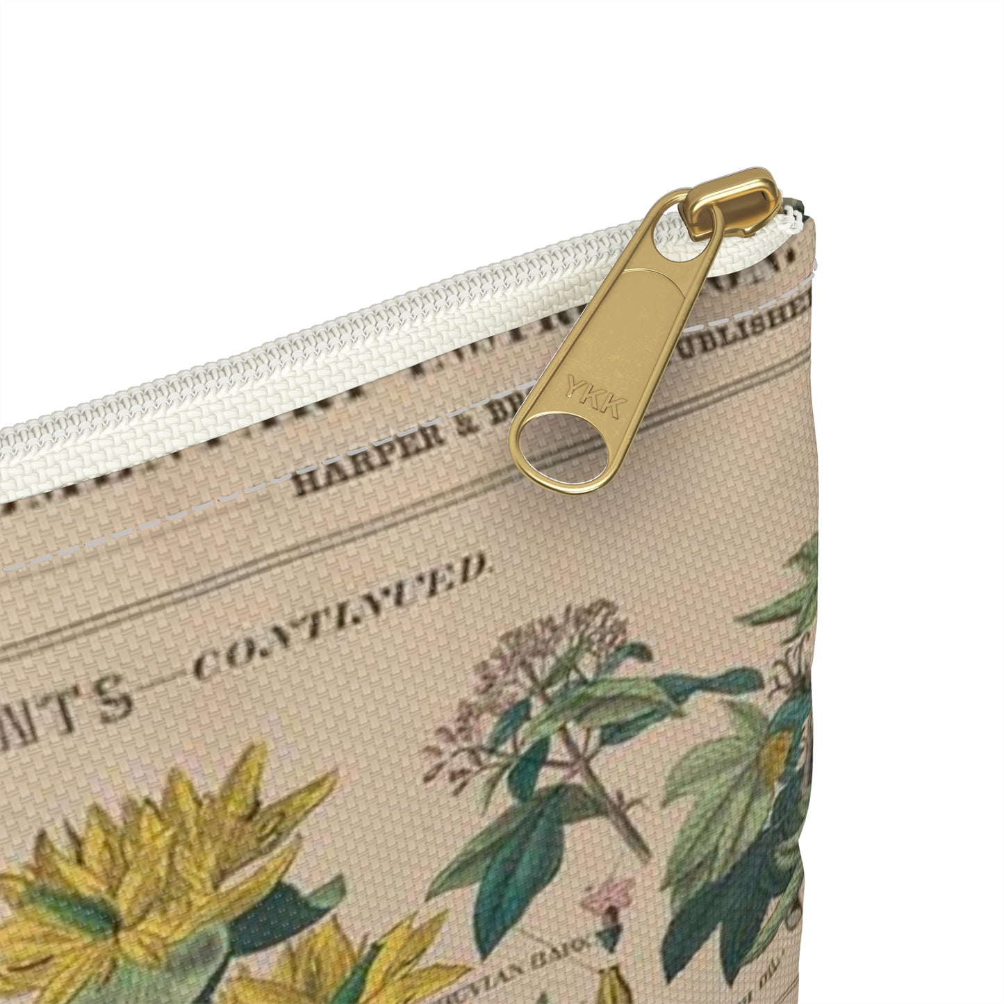 School and family charts, accompanied by a manual of object lessons and elementary instruction, by Marcius Willson and N.A. Calkins. No. XXII. Botanical: economical uses of plants-continued Large Organizer Pouch with Black Zipper