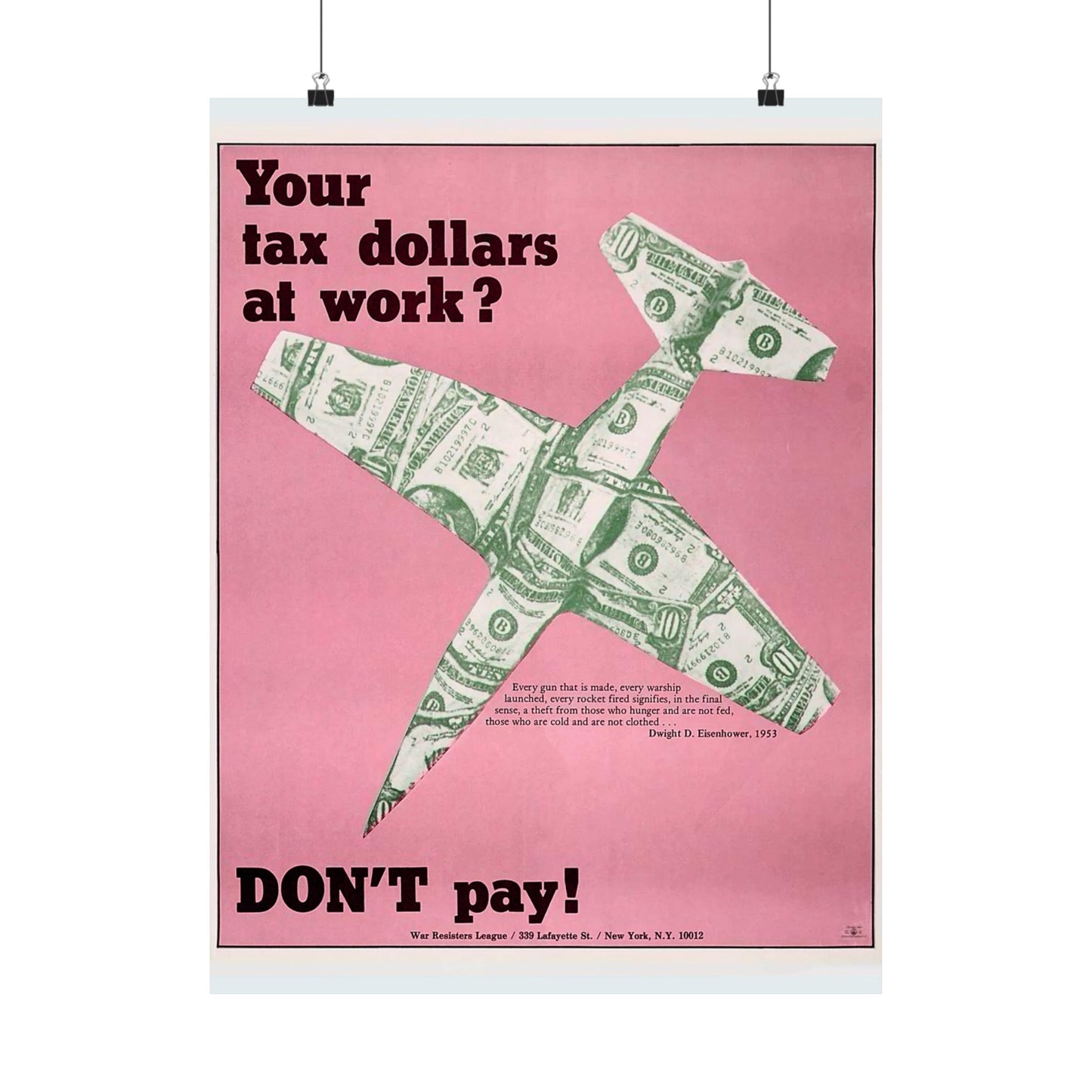 Your tax dollars at work? Don't pay! Matte Vertical Posters