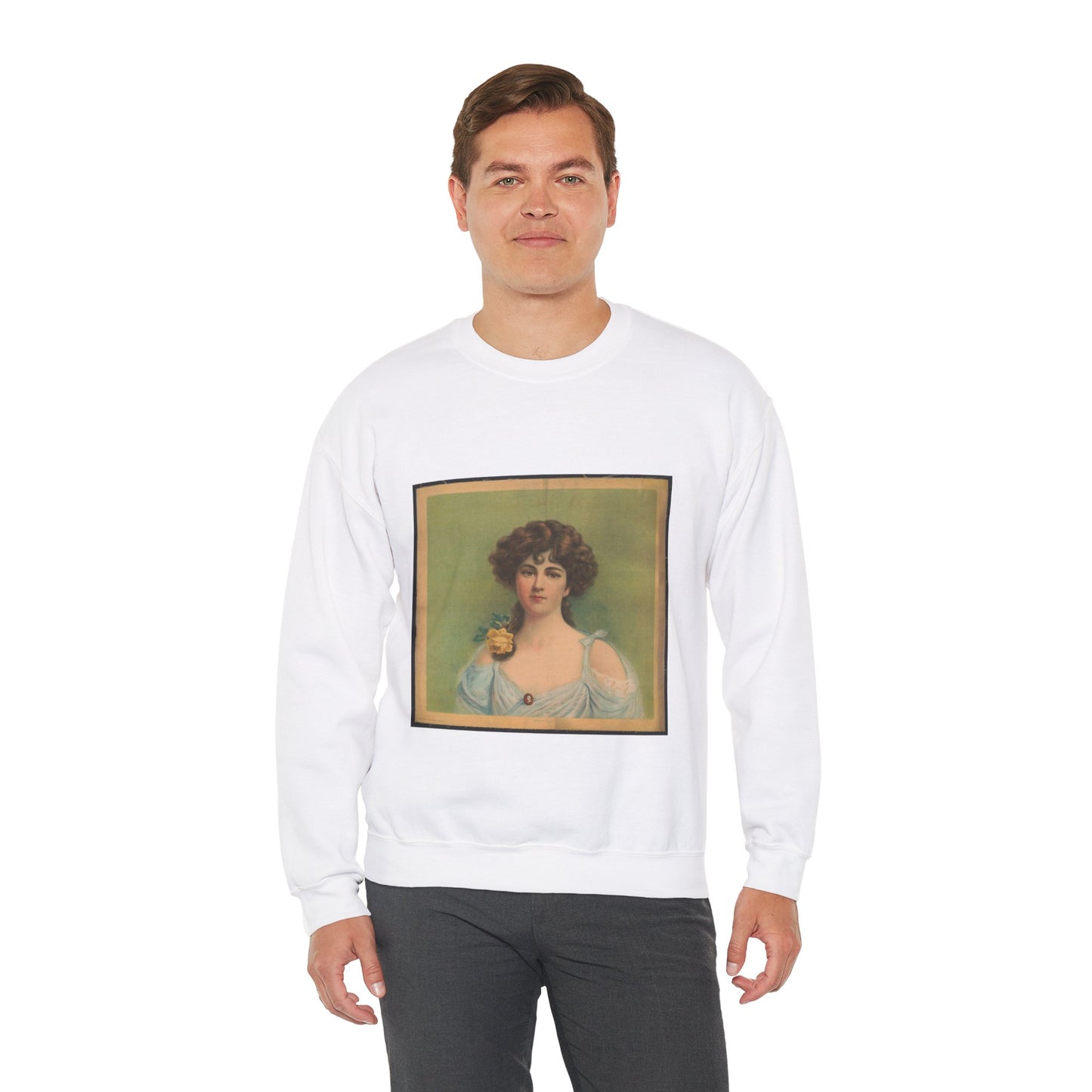 Hazel eyes - Print, Library of Congress collection White Heavy Blend Adult Crew Neck SweatShirt