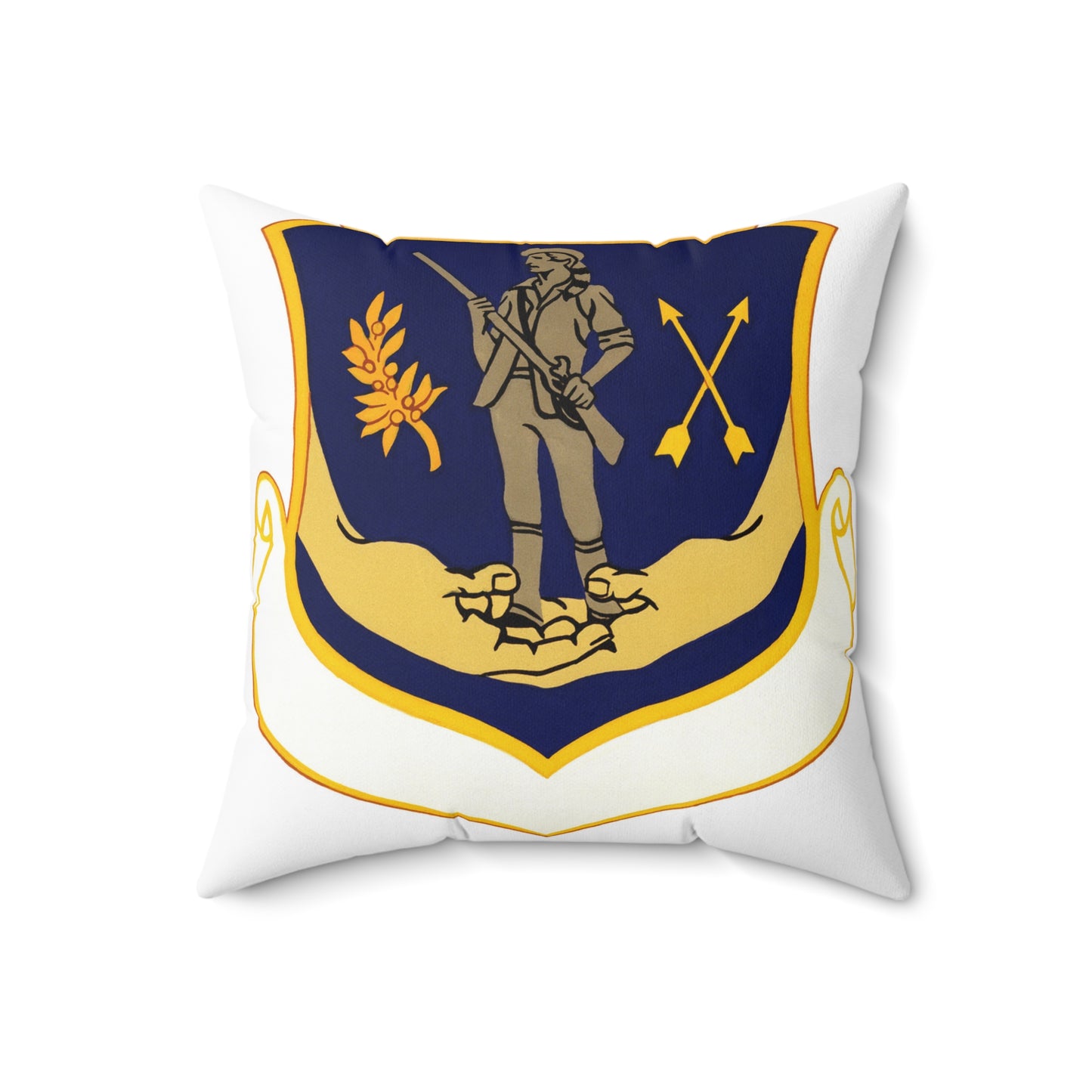 Official emblem for the 351st Combat Support Group Decorative Accent Square Pillow