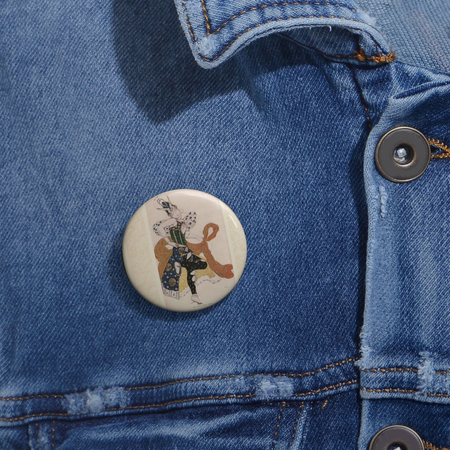 Serge Diaghileff's Ballet Russe (Metropolitan Opera, 1916) Pin Buttons with Crisp Design