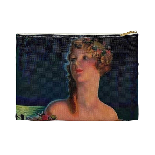 "Dixie", print of painting by Edward Mason Eggleston, 1929 Large Organizer Pouch with Black Zipper