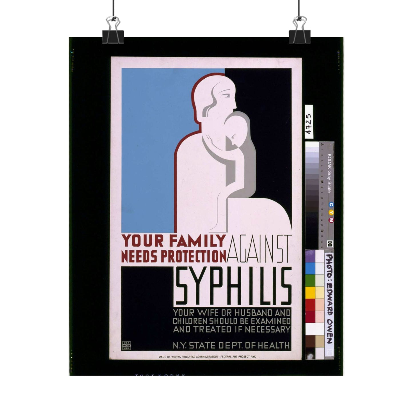 Your family needs protection against syphilis Your wife or husband and children should be examined and treated if necessary. High Quality Matte Wall Art Poster for Home, Office, Classroom