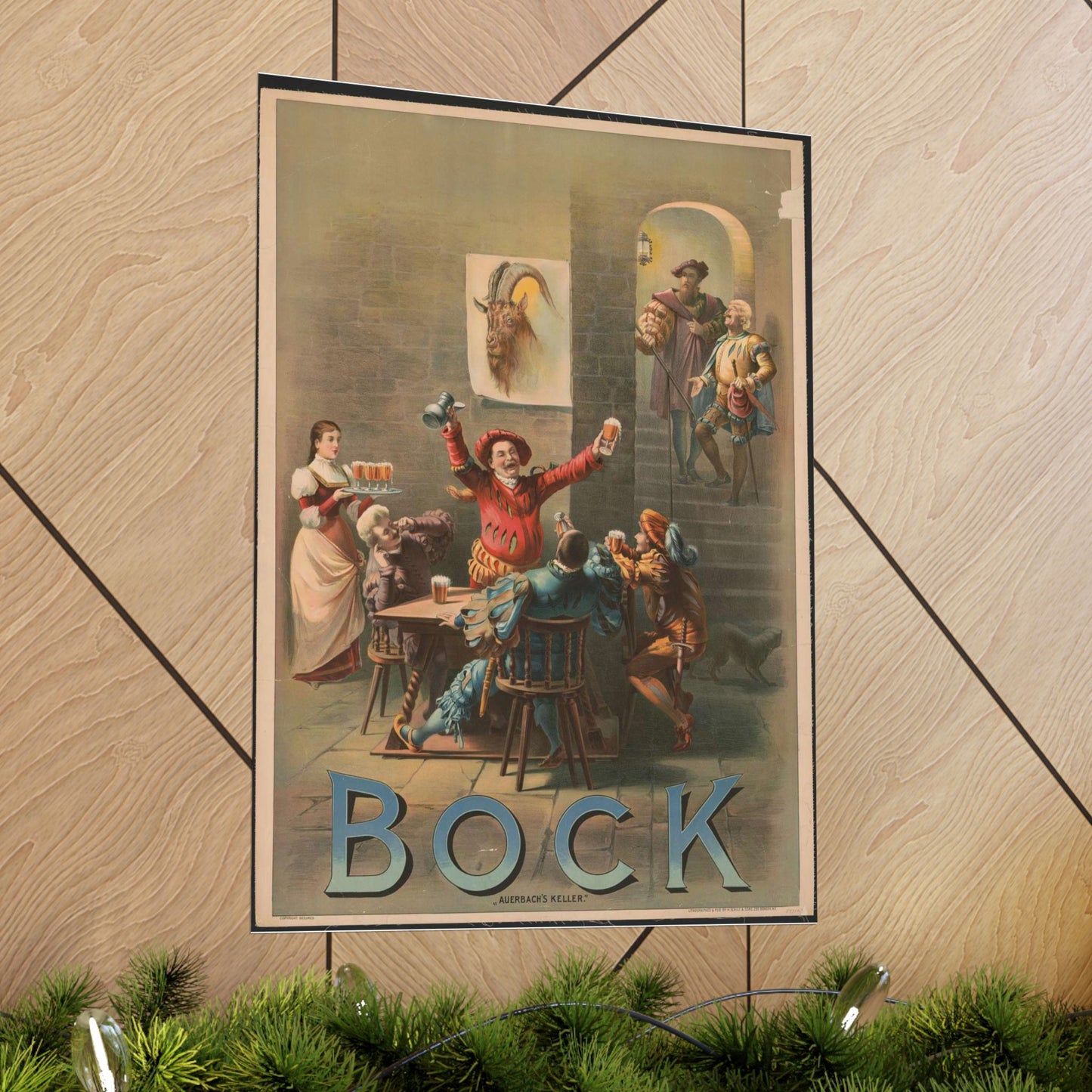 Bock, "Auerbach's keller" - Print, Library of Congress collection High Quality Matte Wall Art Poster for Home, Office, Classroom